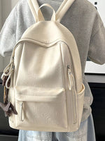 Leather Texture Backpack Bag