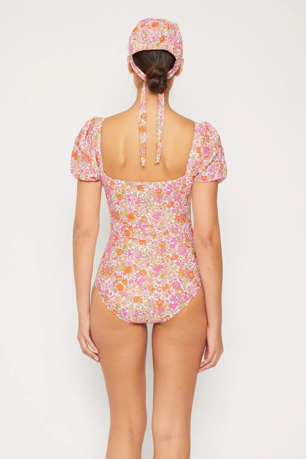 Marina West Swim Floral Puff Sleeve One-Piece - Ladyez
