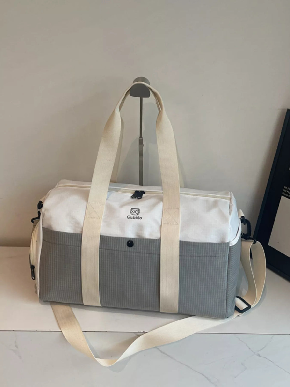 Two-Tone Duffle Bag