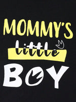 Children's Mommy's Little Boy Dinosaur Print Casual Set