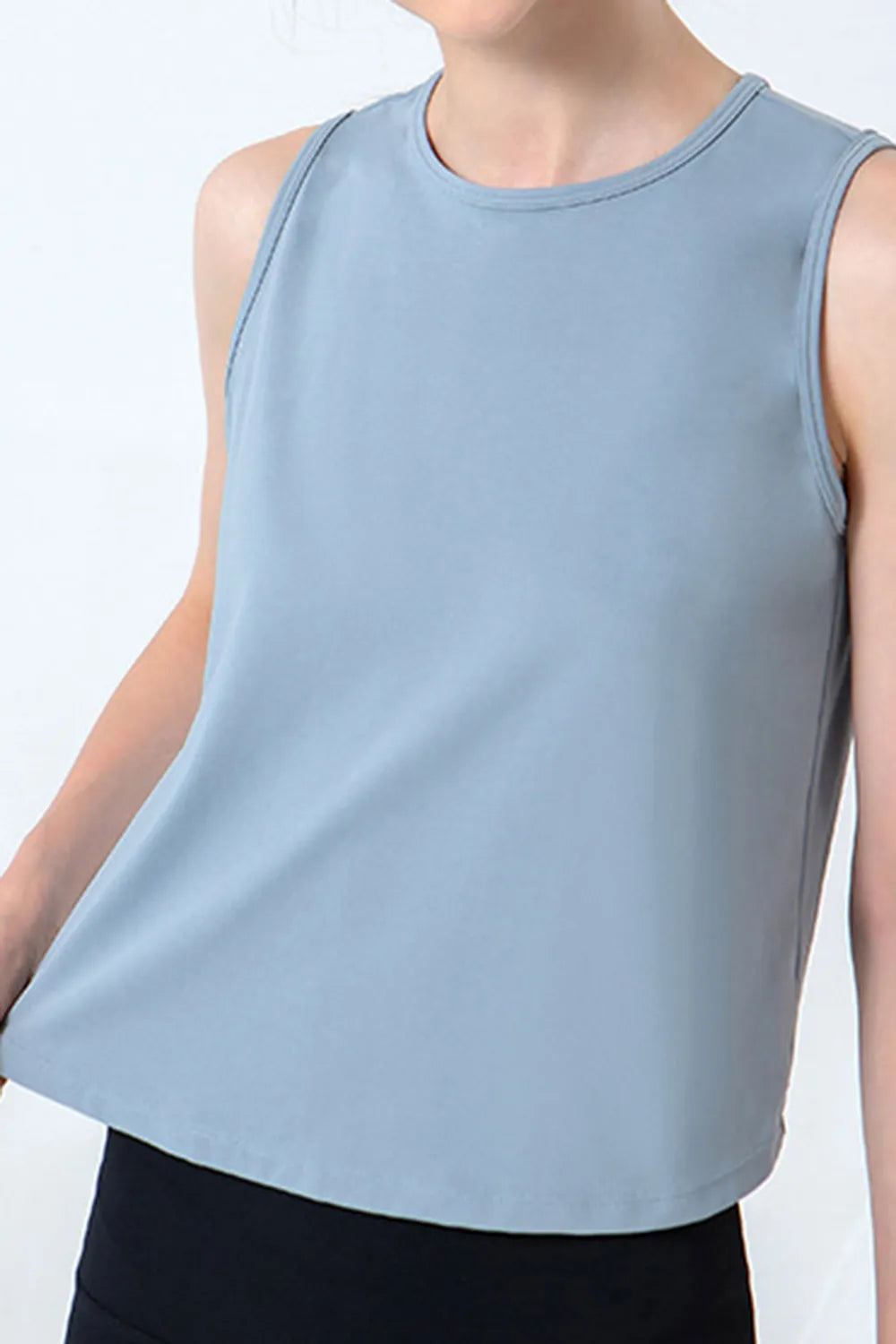 Round Neck Active Tank - Ladyez