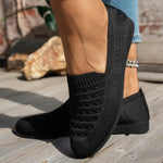 Breathable Knit Slip-On Loafers