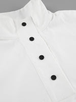 Snap Detail Long Sleeve Top and Shorts Set