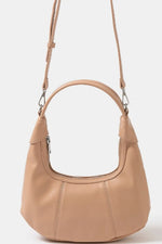 Fame Faux Leather Round Multi Panel Hand Bag