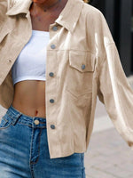 Corduroy Button-Down Shacket