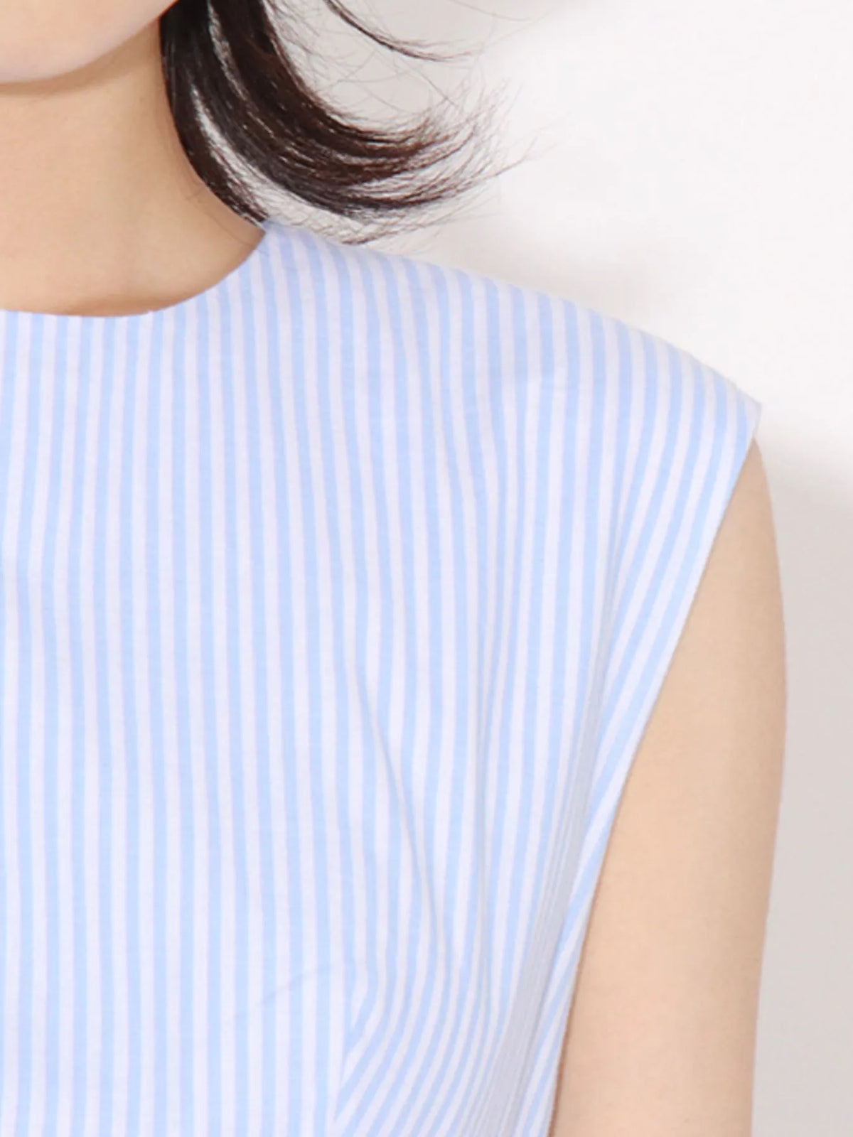 Backless Sleeveless Striped Mini Dress