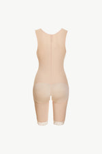 Full Size Lace Trim Shapewear with Zipper - Ladyez