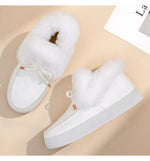 Fuzzy Round Toe Slip-Ons