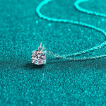 1 Carat Moissanite 925 Sterling Silver Necklace