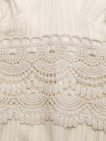 Lace Trim V-Neck Maxi Dress