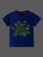 Children's Turtle Graphic Short Sleeve T-Shirt