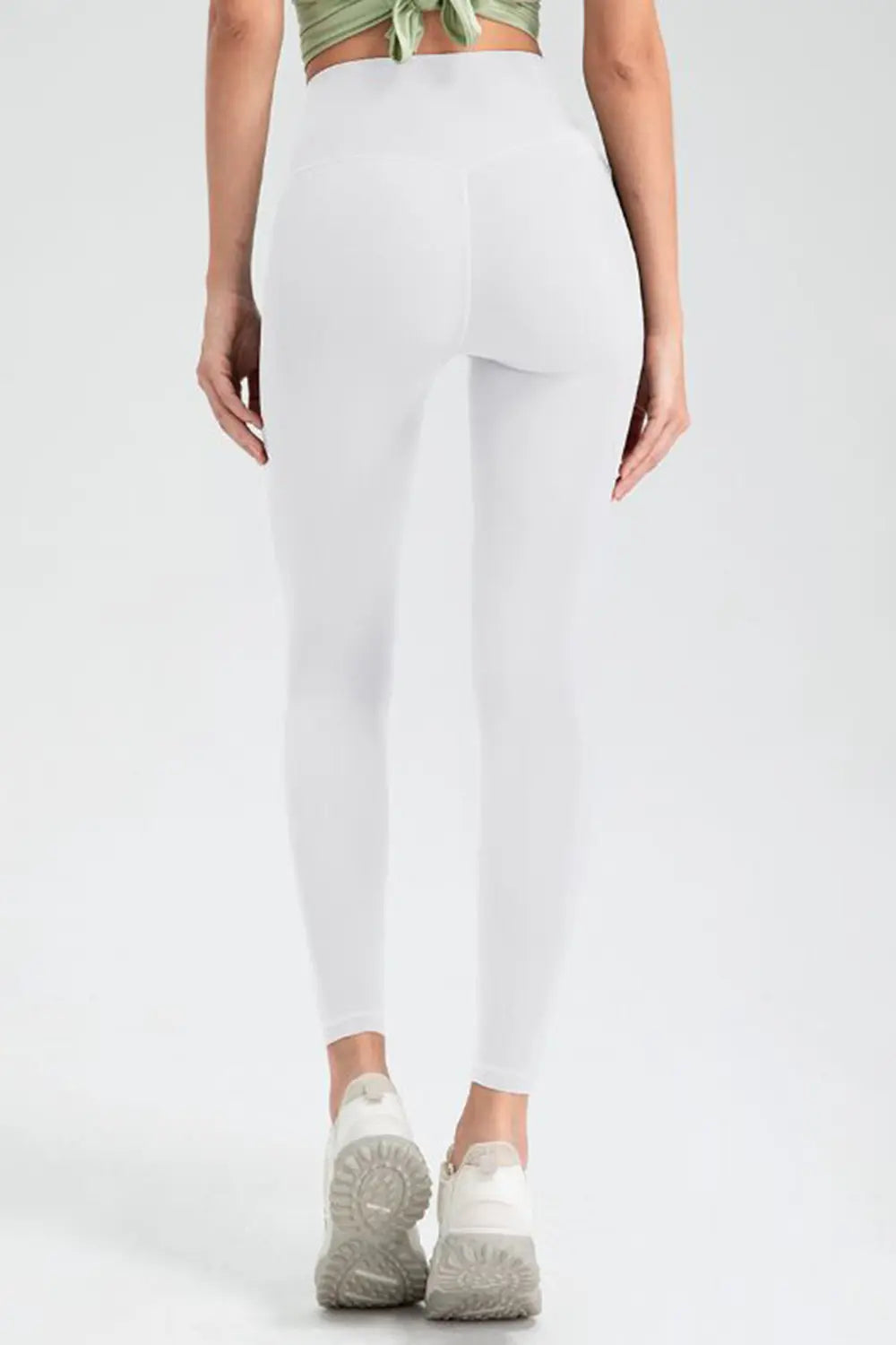Wide Waistband High Waist Sport Leggings - Ladyez