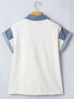 Contrast Trim Button Detail Top