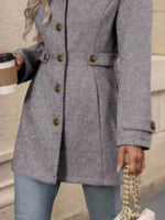 Button Up Long Sleeve Coat
