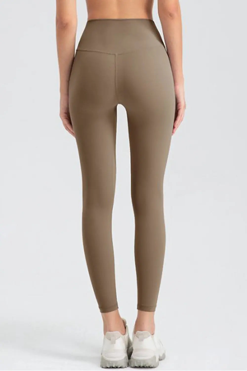 Wide Waistband Slim Fit Active Leggings - Ladyez