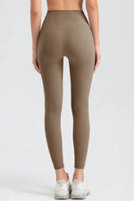 Wide Waistband Slim Fit Active Leggings - Ladyez