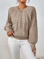 Cable Knit Long Sleeve Sweater