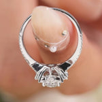 1 Carat Moissanite 925 Sterling Silver Ring