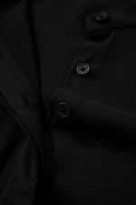 Hidden Buttons Short Sleeve Ruffle Tiered Long Flared Dress