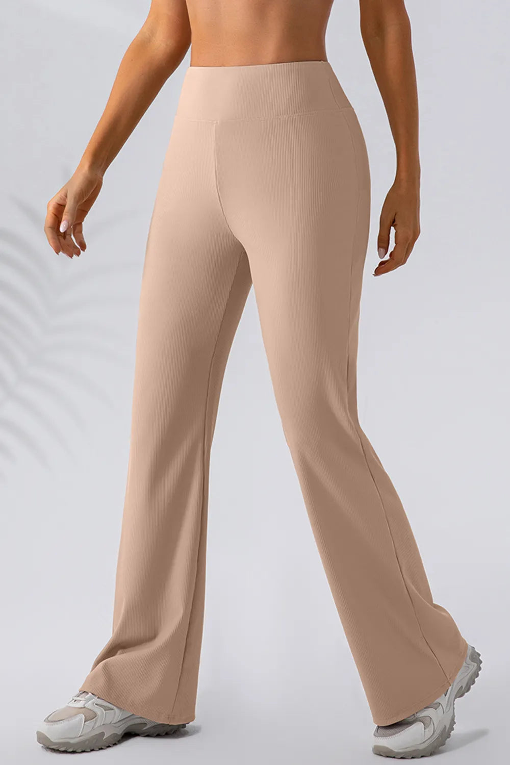 High Waist Straight Active Pants - Ladyez