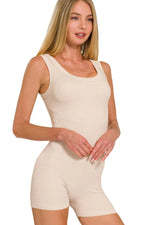 Zenana Ribbed Seamless Bodysuit - Ladyez