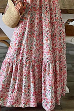 Smocked Floral Spaghetti Strap Dress - Ladyez