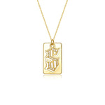 925 Sterling Silver Letter S Pendant Necklace - Ladyez