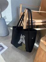 Dog Knit Shoulder Bag