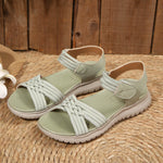 Open Toe Woven Strap Sandals