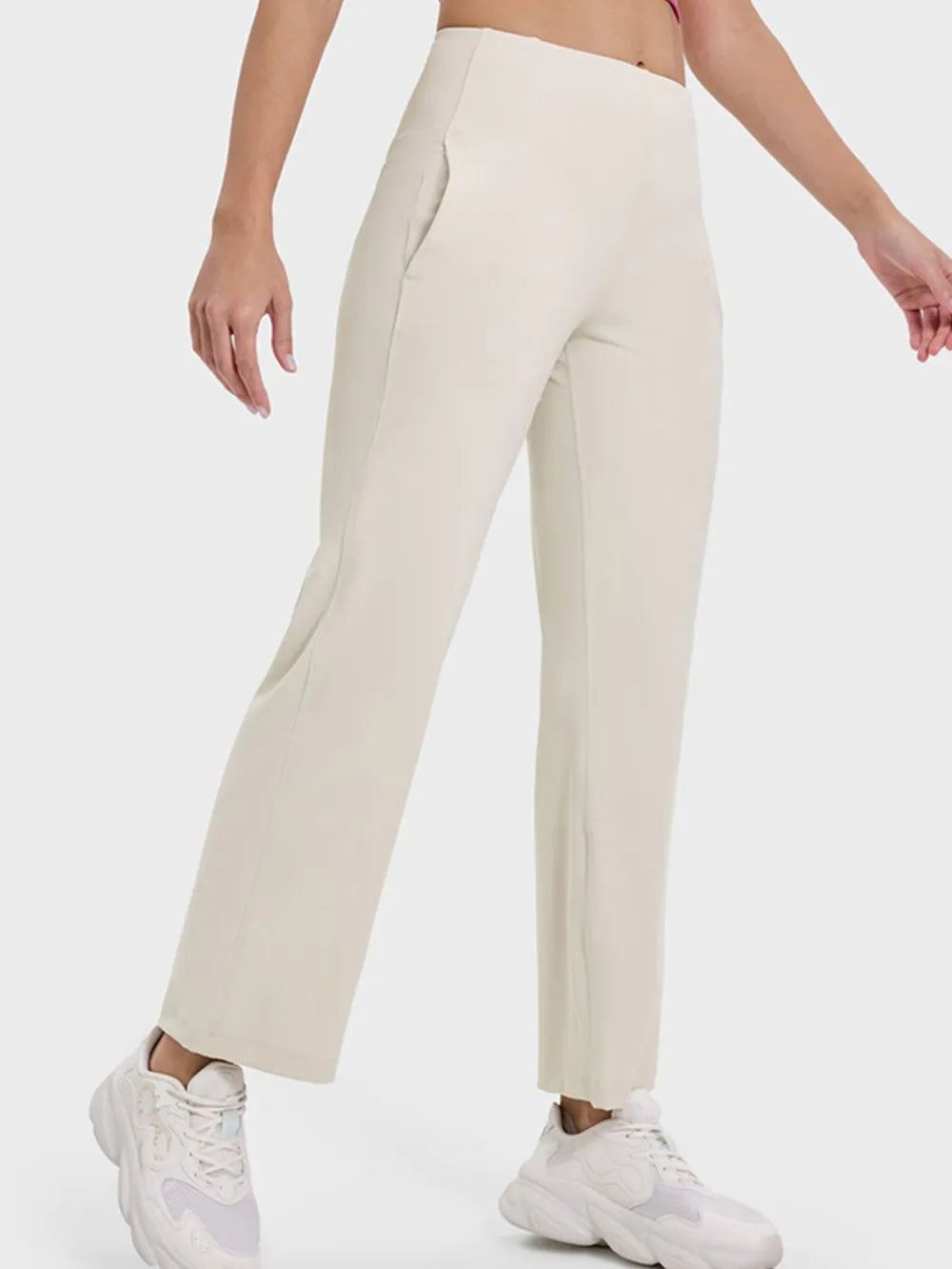 Millennia Pocketed High Waist Active Pants - Ladyez