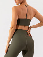 Spaghetti Strap Active Bra - Ladyez