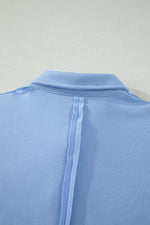 Casual Polo Collar Sleeveless Top and Shorts Set