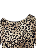 Leopard Print One-Shoulder Top and Pants Set