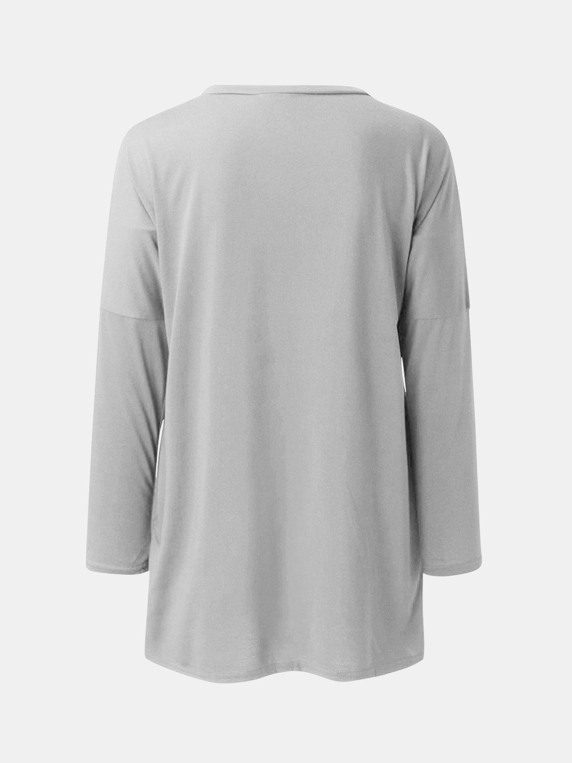 Full Size Round Neck Long Sleeve T-Shirt - Ladyez