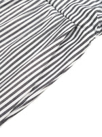 Striped Strapless Wide Leg Jumpsuit