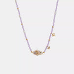 Freshwater Pearl Star Moon Beaded Necklace
