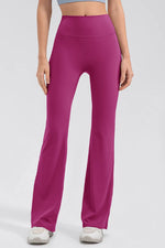 High Waist Straight Active Pants - Ladyez
