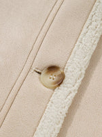 Suede Sherpa Lined Western Loose Jacket