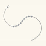 Inlaid Moissanite 925 Sterling Silver Bracelet