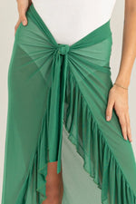 HYFVE Ruffle Trim Cover Up Sarong Skirt - Ladyez
