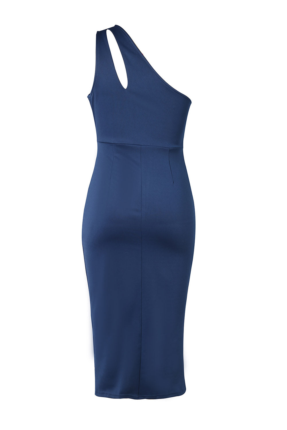Ruched Cutout Single Shoulder Dress - Ladyez