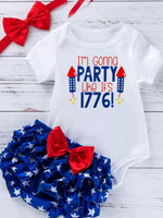 Children's Little Miss America Patriotic Outfit Set