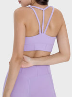 Millennia Square Neck Wide Strap Active Tank - Ladyez
