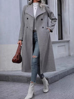 Double-Breasted Longline Overcoat