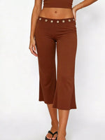 Mid Rise Capris Pants