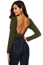 Button Detail Bodysuit - Ladyez