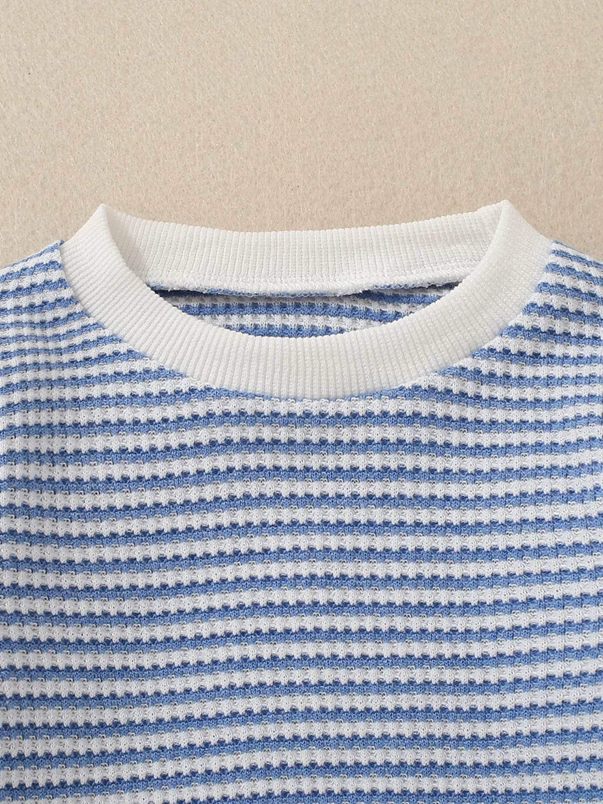 Children's Striped Long Sleeve Top and Pants Set