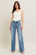 Judy Blue Full Size V - Front Baggy Jeans Plus Size - Ladyez