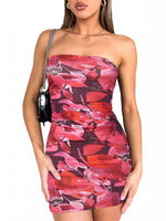 Tie-dye Bodycon Mini Dress