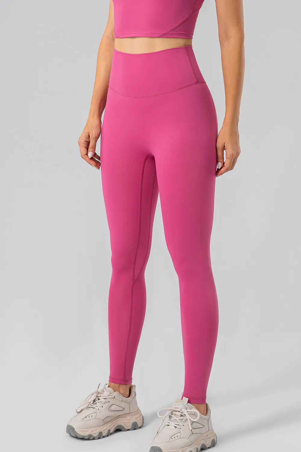High Waist Wide Waistband Active Leggings - Ladyez